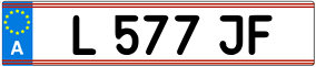 Trailer License Plate